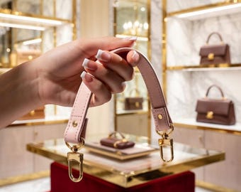 Skórzany uchwyt górny do torby wiaderkowej LV Neo Noe – dostosuj skórę i zapięcia