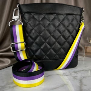 Non Binary Pride Purse Strap, Adjustable Handbag Accessory