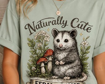 Opossum Feral Shirt, Possum Nature Shirt, Woodland Animals Shirt, Veterinarian Gift, Feral Era T-shirt, Opossum Lover Gift