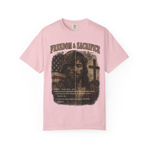 Comfort Colors® Freiheit Shirt, Soldat und Jesus T-Shirt, Christliches Vaterländisches T-Shirt, Militärischer Glaube Grafikhemd, veteran Geschenk Bild 13