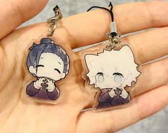Jujutsu Kaisen Acrylic Strap Charms -- Satoru, Suguru, Megumi, Toge