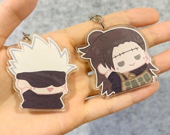 Jujutsu Kaisen Q Version Acrylic Keychains -- Satoru, Suguru, Yuji, Megumi, Nobara, Nanami, Toge, Sukuna
