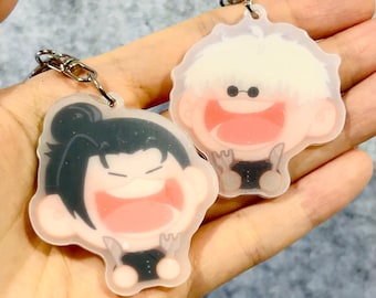 Jujutsu Kaisen Acrylic Keychains – Satoru Gojo & Suguru Geto - Big Smile