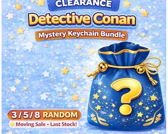 Detective Conan Mystery Keychain Bundle | Random Keychain Set | Last Stock