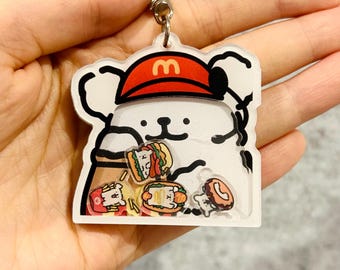 Maltese Acrylic Shaker Keychain -- Special Edition