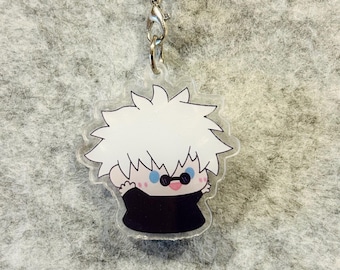 Jujutsu Kaisen Q Version Acrylic Keychains -- Satoru, Suguru, Yuji, Megumi, Nobara, Nanami, Toge, Sukuna