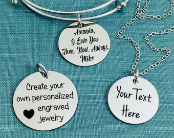 engraved jewelry etsy