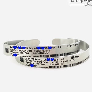 Hospital Id Bracelet Etsy