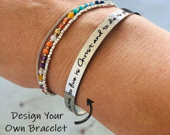 Design Your Own Bracelet, Personalized Bracelet, Personalized Jewelry, Engraved Bracelet, Custom Jewelry, Silver Bracelet, Gold Bracelet
