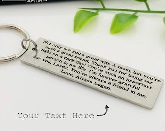 Custom Engraved Keychain, Personalized Keychain, Metal Keychain, Engraved Gift, Gift for Guy, Personalized Gift, Custom Keychain, Key ring