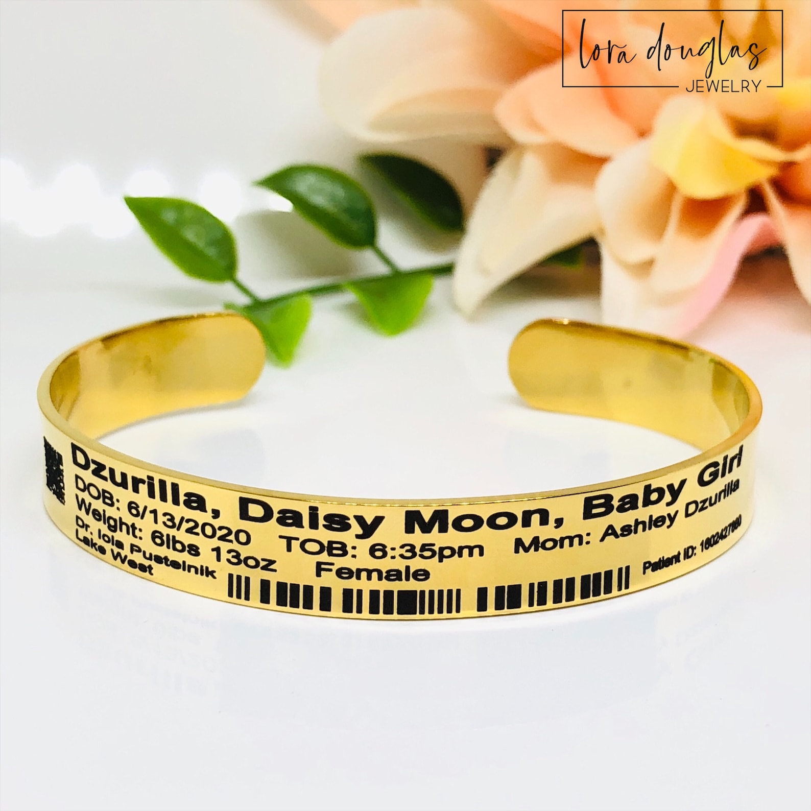 Personalized Hospital ID Bracelet Hospital ID Bracelet Etsy