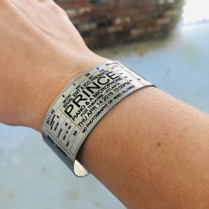 Concert Ticket Bracelet, Personalized Concert Ticket Bracelet, Concert Bracelet, Ticket Bracelet, Concert Arm Band, Music, Memorbilia image 7