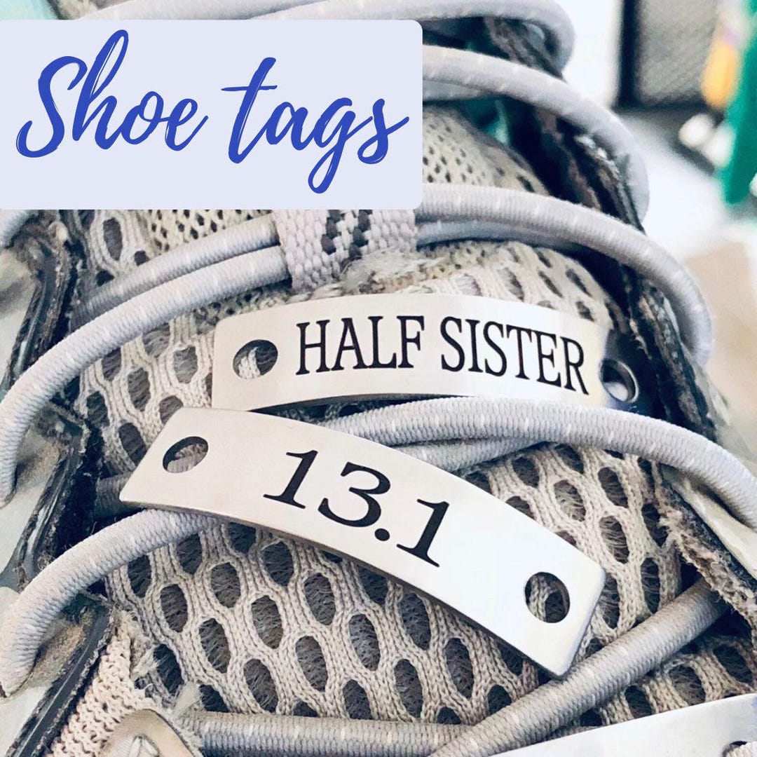 Shoes Rack Name Tag Runner's Shoe Tag, Laser Engraved Stainless Steel Tags for Shoe Laces ...