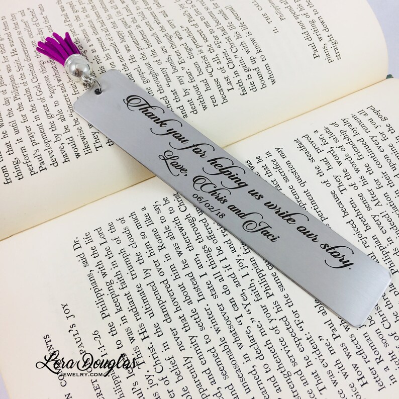 Wedding Reader Bookmark Wedding Party Gift Engraved Etsy Wedding Reader Bookmark Wedding Party Gift Engraved Etsy