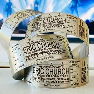Konzertkarte Armband, personalisierte Konzertkarte Armband, Konzert Armband, Karte Armband, Konzert Armband, Musik, Erinnerungsstücke
