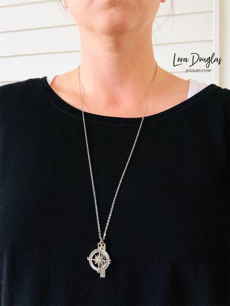 Coordinates Necklace Latitude Longitude Jewelry Compass Jewelry Latitude Longitude Necklace Compass Necklace Coordinates Jewelry