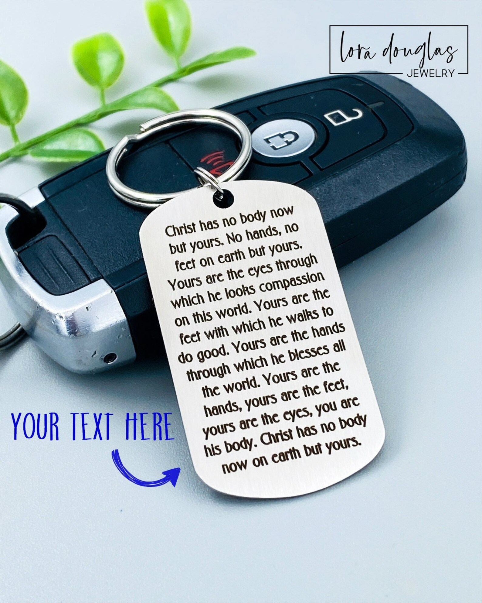 Custom Engraved Keychain Personalized Keychain Engraved Etsy