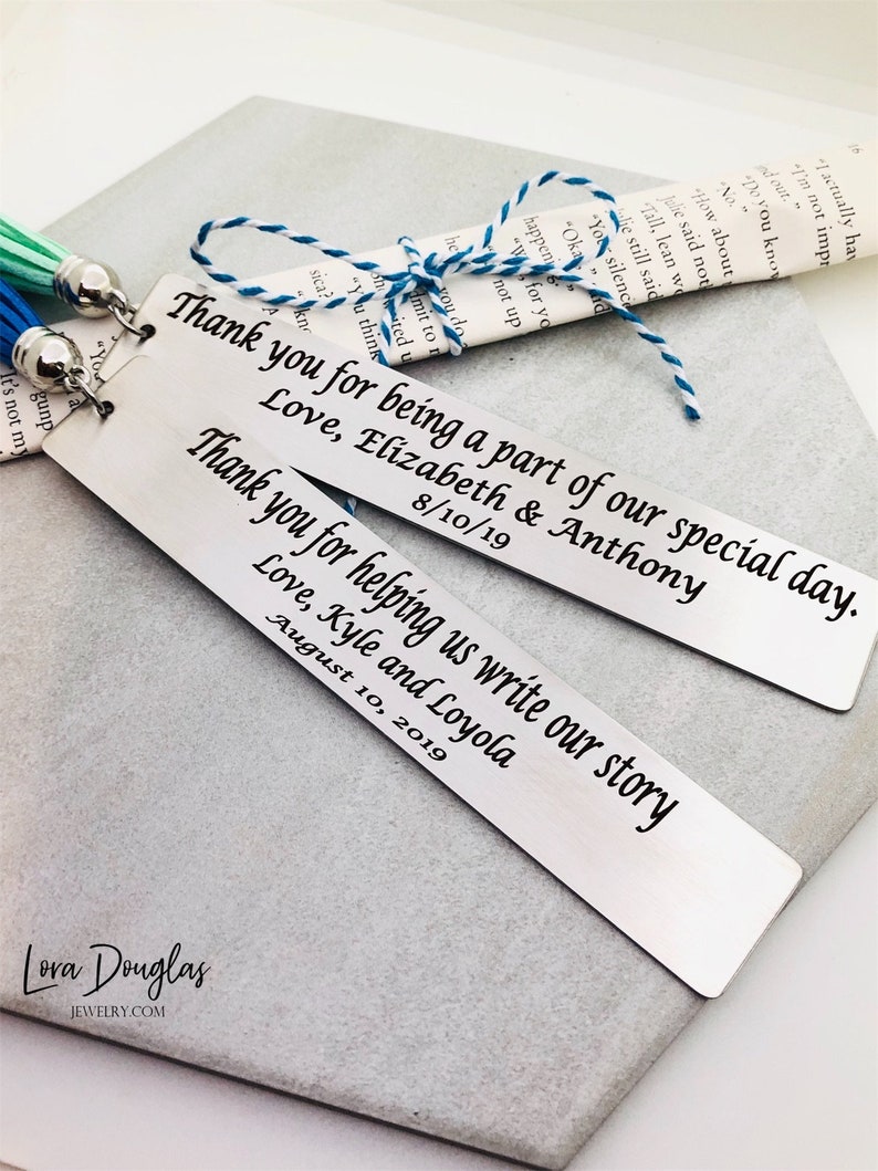 Personalized Bookmark Metal Bookmark Engraved Bookmark Etsy