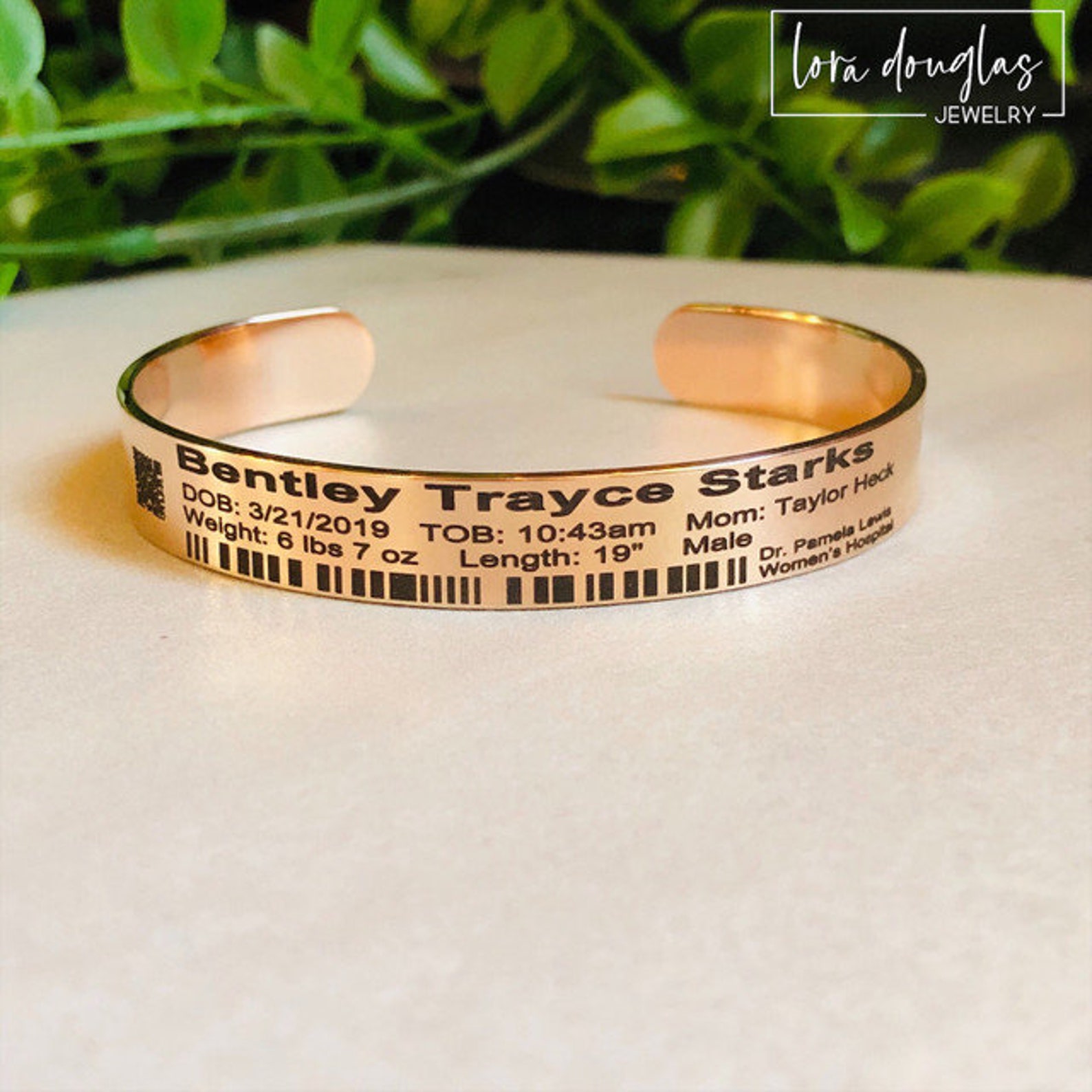 Personalized Hospital ID Bracelet Hospital ID Bracelet Etsy