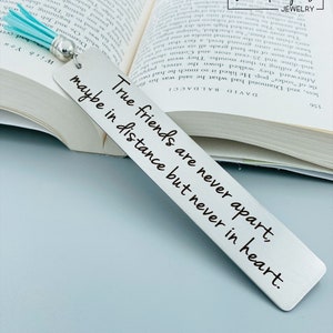 Design Your Own Engraved Bookmark, Personalized Bookmark, Custom Bookmark, Metal Bookmark, Teacher Gift, Tassel Bookmark image 3