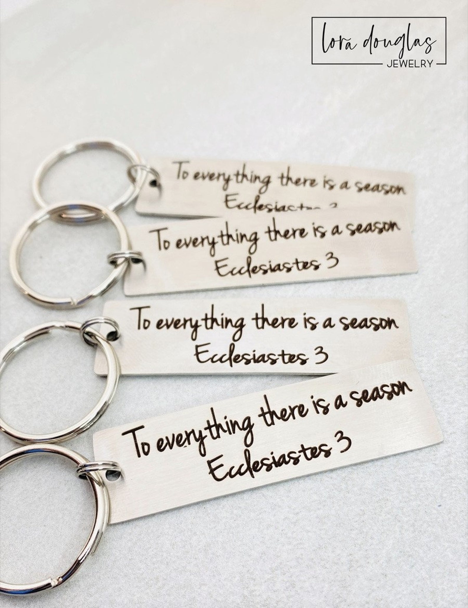 Bible Verse Keychain Personalized Keychain Metal Keychain Etsy