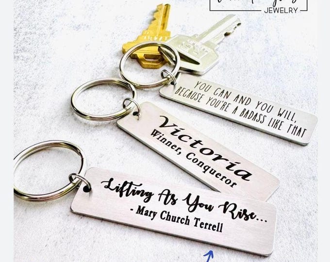 Custom Engraved Metal Keychain, Personalized Silver Stainless Steel Keychain Laser Engraved With Your Text, Choose Fonts and Graphics