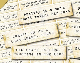 Vintage Scripture Stickers: Bible Journaling Ephemera (PDF)
