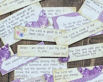 Scriptures on Anxiety Stickers: Bible Journaling Printables, Bible Study (Digital Download, PDF, PNG)