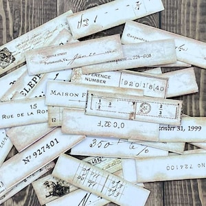 Números, hojas de collage digital, hojas de calcomanías, al azar, calcomanías de diario, efímeras digitales, calcomanías vintage, suministros para álbumes de recortes, fabricación de tarjetas