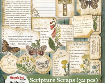 Meine Identität in Christus Schriftreste: Bibel Journaling Printable, Gebetstagebuch (PNG, PDF)
