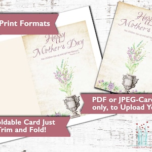 Christian Mother’s Day Card, Printable Mother’s Day Card, Happy Mother ...