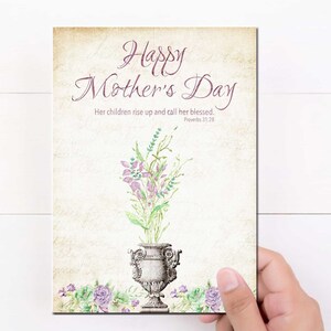 Christian Mother’s Day Card, Printable Mother’s Day Card, Happy Mother ...