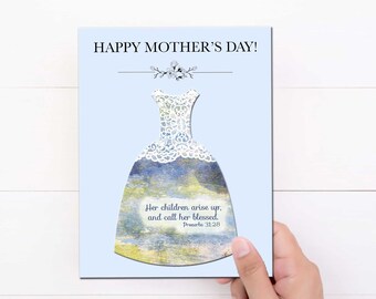 Christian Mother’s Day Card, Happy Mother’s Day Card, Printable Mother’s Day Card, Pretty Mother’s Day Card, Proverbs 31, Instant Download