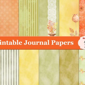 Pretty Printable Paper, Junk Journal Paper, Patterned Paper, Floral Scrapbook Paper, Vintage Scrapbook Paper, Card Stock for Card Making