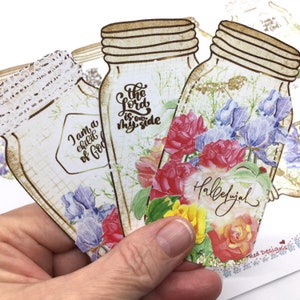Bible Journaling Printable, Mason Jars, Digital Ephemera, Scrapbooking Ephemera, Card Making Embellishments, Printable Tags, Cricut Files