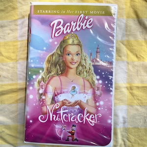 Barbie O Quebra-Nozes (2001) - Fita VHS vintage - Clamshell - Filme de animação 3D retrô dos anos 2000