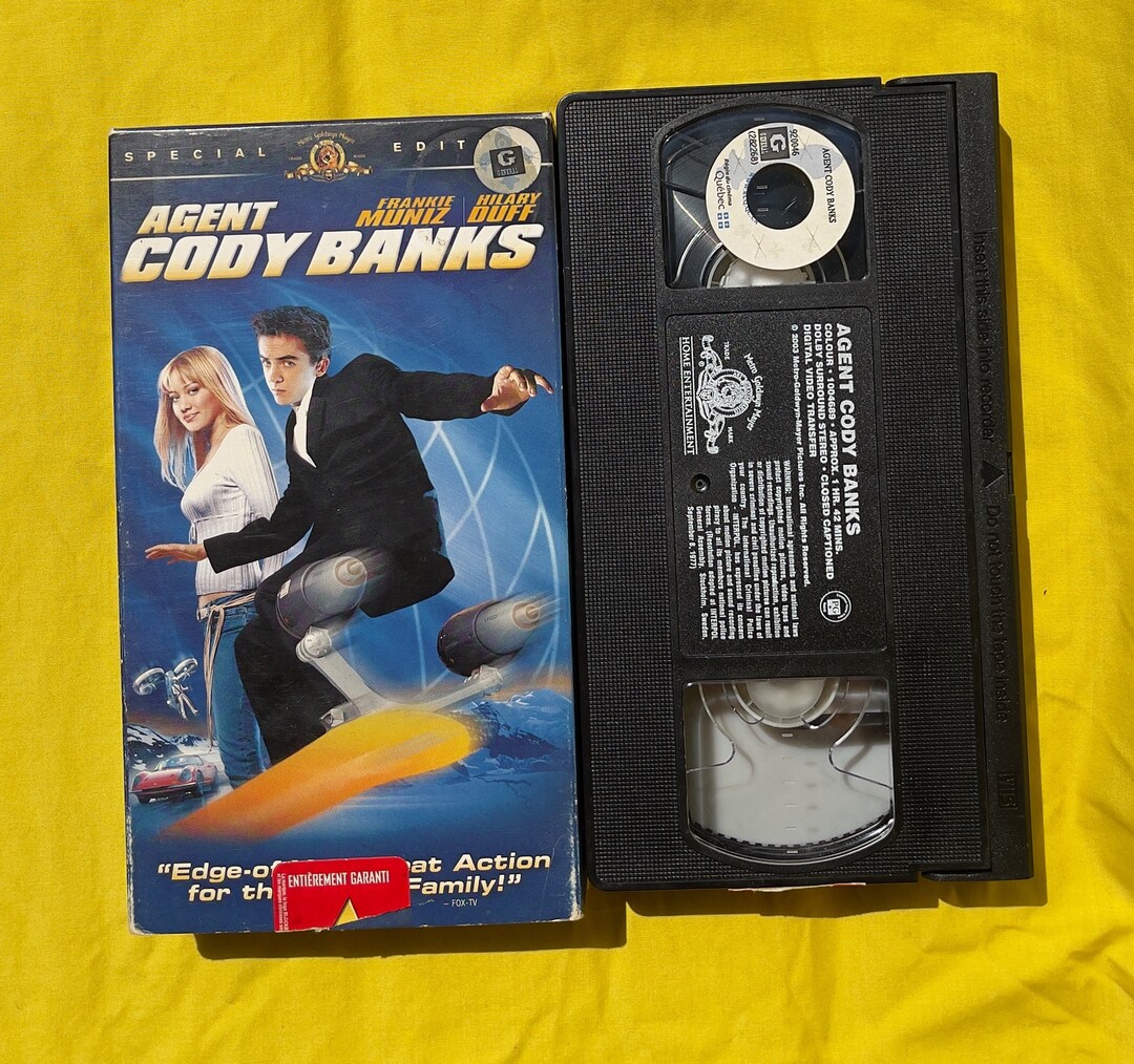 Agent Cody Banks (2003) Movie - Vintage VHS Tape - Rare - Hilary Duff ...