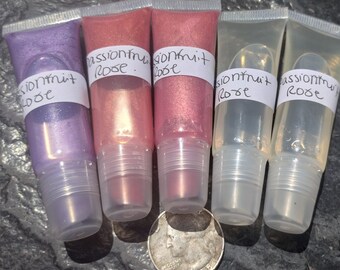 All Natural Vegan Lip Oils: Choose from flavors and tinted or untinted.