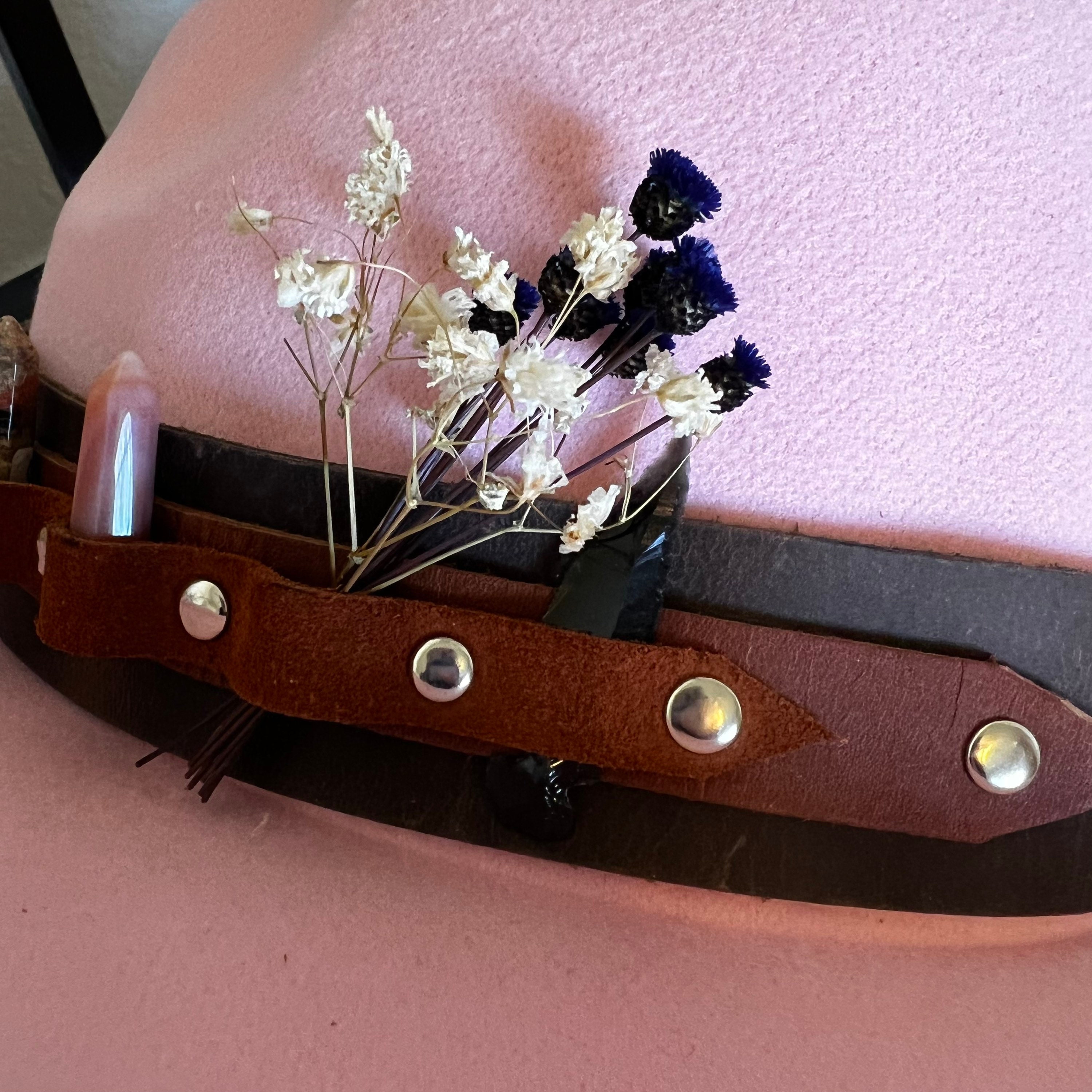 Handmade Bandolier With Crystal Bullets Obsidian Arrowhead  display picture 3