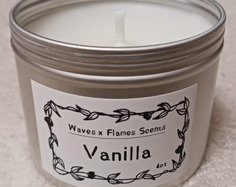 Vela aromática de soja con aroma a vainilla