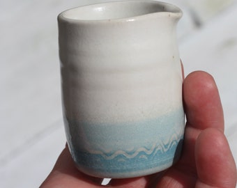 60ml Milk Jugs in Blue and White glazes