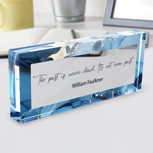 Personalized Acrylic Sign with Your Custom Quote – Elegant Clear Display for Gifts, Desk Decor, or Special Occasions
