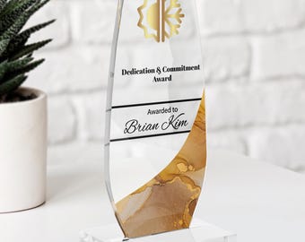 Personalized Acrylic Award for Church, Retirement Appreciation ,Gift Plaque, Graduation Plaque, Acrylic Award, Engraved Trophy,Award