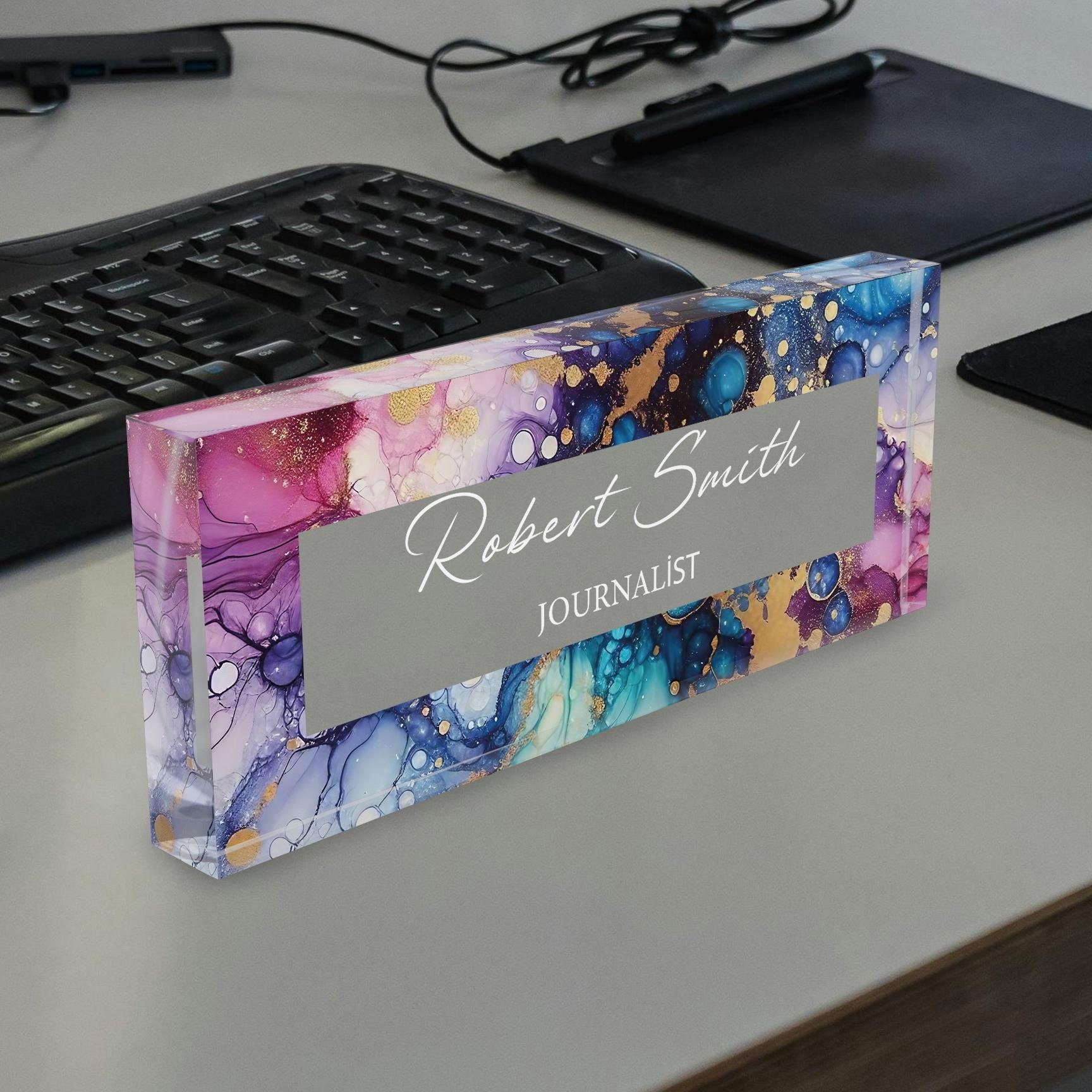 Phd Gift, Teacher Name plate, Office Decor, Desk Name Plate Custom, Name Plate for Desk, Daughter Gift, Desk Plaque