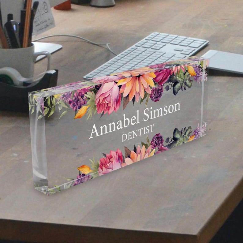 Artblox Office Desk Name Plate Personalized | Custom Name Plates for ...