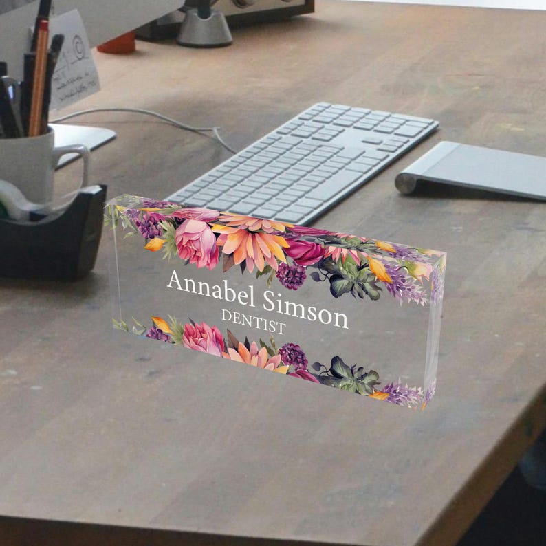 Artblox Office Desk Name Plate Personalized Custom Name Plates for ...