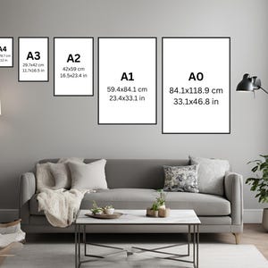 Puede incluir: Una comparaci&oacute;n de diferentes tama&ntilde;os de papel, incluyendo A0, A1, A2, A3 y A4. Los tama&ntilde;os se muestran en cent&iacute;metros y pulgadas.