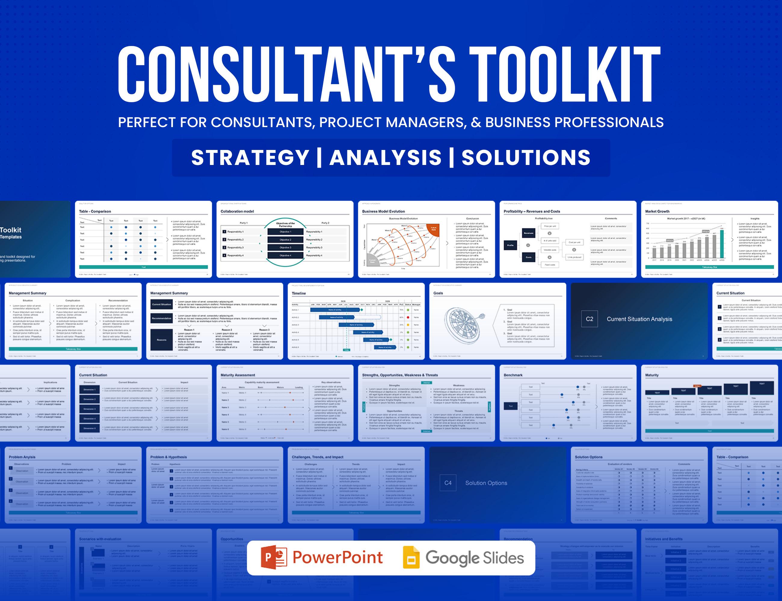 Consulting Toolkit: Professional Templates for Engaging Presentations ...