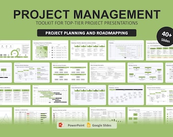 Project Planning and Roadmapping PowerPoint Template | Editable Slides (Digital Download)