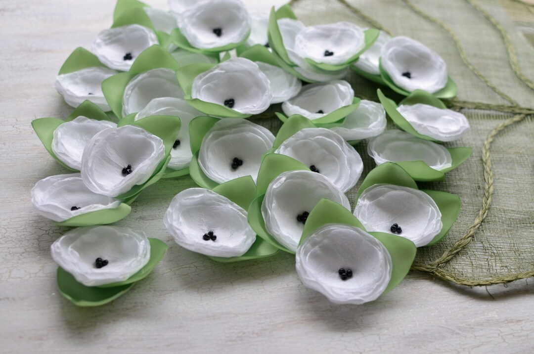 Fabric Flowers Sheer Silk Flowers Bulk Wholesale Silk Etsy